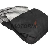 Plachta na motocykl s kufrem -OXFORD- Aquatex Topbox, černá/stříbrná, M