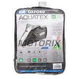 Plachta na motocykl -OXFORD- Aquatex, černá/stříbrná, M