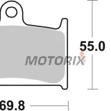 Brzdové destičky -BREMBO- 07SU14LA, Suzuki 600-1200cc GSF/GSX-R/RF, Triumph 600-2300cc Daytona/Rocket/Speed/Sprint/TT/Trophy