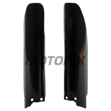 Chrániče přední vidlice -POLISPORT- černé, SUZUKI RM-Z 250/450 2007-2023