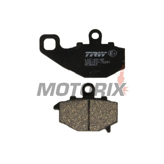 Brzdové destičky -TRW- MCB662, Kawasaki ER-6F/ER-6N 650, GPZ1100, Versys 650, Z/Z1000/Z750, Zephyr, ZRX400, ZX-6R/9R/10R, ZZR600 (1993-2018)