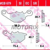 Brzdové destičky -TRW- MCB679SI, Kawasaki KLX/KMX 125, Suzuki AN125/150, DR-Z125/L, RM80/85, TR50 Street Magic, UC125 Epicuro, UG110 Hokuto (1995-2013)