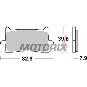Brzdové destičky -BREMBO- 07HO62SA, Honda CRF Africa Twin/NT 1000-1100cc (2015-2022)