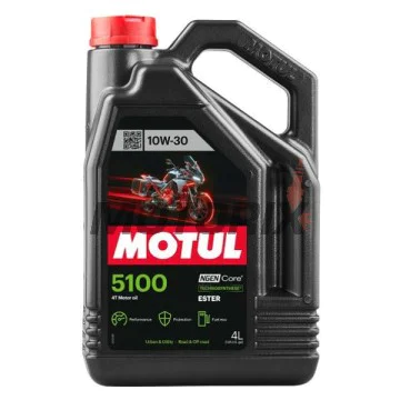 Motorový olej -MOTUL- 5100, 10W30, polosyntetika + ester, 4L