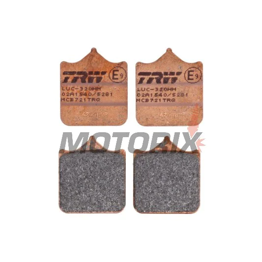 Brzdové destičky -TRW- MCB721TRQ, Aprilia RSV1000/Tuono 1000 (1998-2011); Benelli Tornado Tre 900 (2002-2005); Ducati 748/749/996/998/999/Monster S4RS (2001-2008); Husqvarna SM/SMR/SMS/STR 450-630 (2004-2012); KTM Duke/LC8/SM/SMC/Super Duke/Supermoto 690-