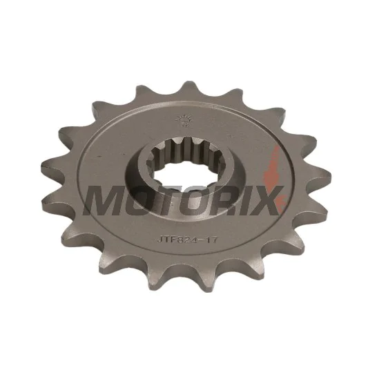 Přední pastorek -JT- JTF824,17, 17 zubů, Husqvarna CR 125/250 2000-2005, SM 450 2005-2010, SM 510 2004-2010, SM 530 2008-2009, SM 570 2001-2004, SM 610 1998-2010, SM 630 2010, SMR 450 2003-2010, SMS 630 2010-2011, TC 250 2002-2008