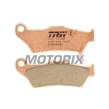 Brzdové destičky -TRW- MCB648SI, Alfer 250, Aprilia MX/Mana/Pegaso/RST, ATK Cross/Enduro, BMW G450X/HP2, Ducati Monster, Gas Gas EC, Husqvarna SM/TE/WR, KTM Adventure/EXC/SX, Moto Guzzi Stelvio, Yamaha TT/Majesty