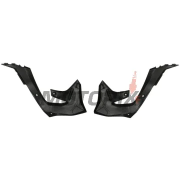 Přední boční plasty -POLISPORT- černé, KAWASAKI KX 250/450 2019-2023