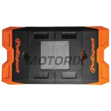 Podložka pod motocykl -POLISPORT- černý/oranžový, pogumovaný, složený