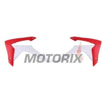 Přední boční plasty -POLISPORT- červené/bílé, HONDA CRF 250/450 2013-2017