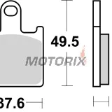 Brzdové destičky -BREMBO- 07KA28SR, Kawasaki GTR1400, Kawasaki Z750R/Z1000, Kawasaki Ninja ZX-6R 600/636, Suzuki GSX1300BK B-King