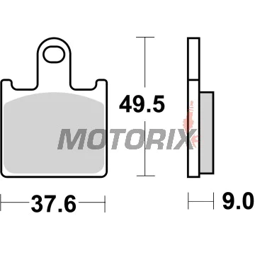 Brzdové destičky -BREMBO- 07KA28SR, Kawasaki GTR1400, Kawasaki Z750R/Z1000, Kawasaki Ninja ZX-6R 600/636, Suzuki GSX1300BK B-King