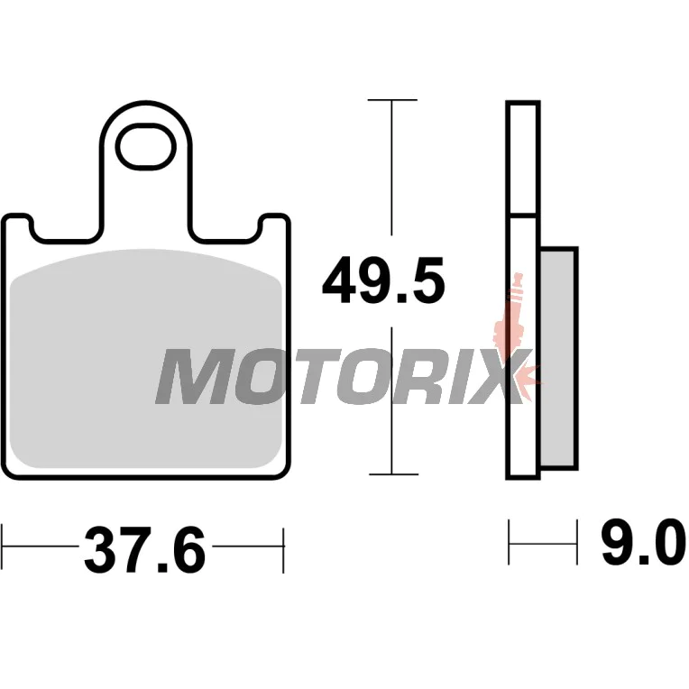 Brzdové destičky -BREMBO- 07KA28SR, Kawasaki GTR1400, Kawasaki Z750R/Z1000, Kawasaki Ninja ZX-6R 600/636, Suzuki GSX1300BK B-King