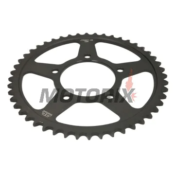 Zadní rozeta -JT- JTR807,48ZBK, 48 zubů, černý zinek, ocelový, Suzuki GSF 400 1990-1995, GSF 650 2007-2015, GSX 400 1988-1992, GSX 650 2008-2017, GSX-R 400 1988-1992, RF 400 1993, SV 650 1999-2015