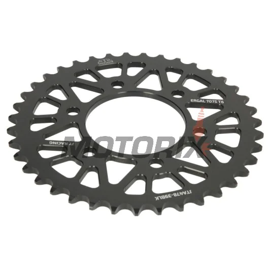Zadní rozeta -JT- JTA478,39BLK, 39 zubů, černý, hliníkový, Kawasaki ZX 1000 2011-2019, ZX-10R 1000 2004-2005, 2011-2019