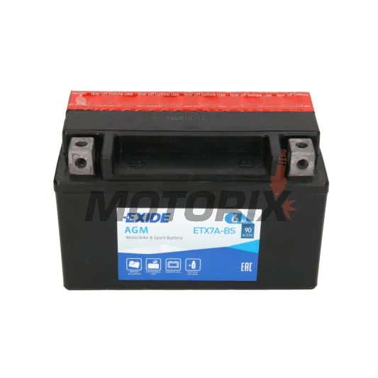 Akumulátor -EXIDE- YTX7A-BS, 6Ah 12V