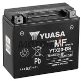 Akumulátor -YUASA- YTX20-BS, 19Ah 12V
