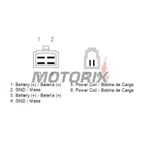 Regulátor dobíjení -DZE- regulátor dobíjení, 12V, 35A, DUCATI 748, 916, MONSTER, SS, SUPERSPORT; LAVERDA 668, S FORMULA; MOTO GUZZI BELLAGIO, BREVA, CALIFORNIA, MGS, NEVADA, V11, V7 350-1250 1989-2015