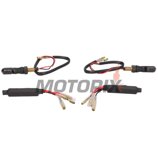 Sada blinkrů -OXFORD- ATOM Mini, 3 LED, černé
