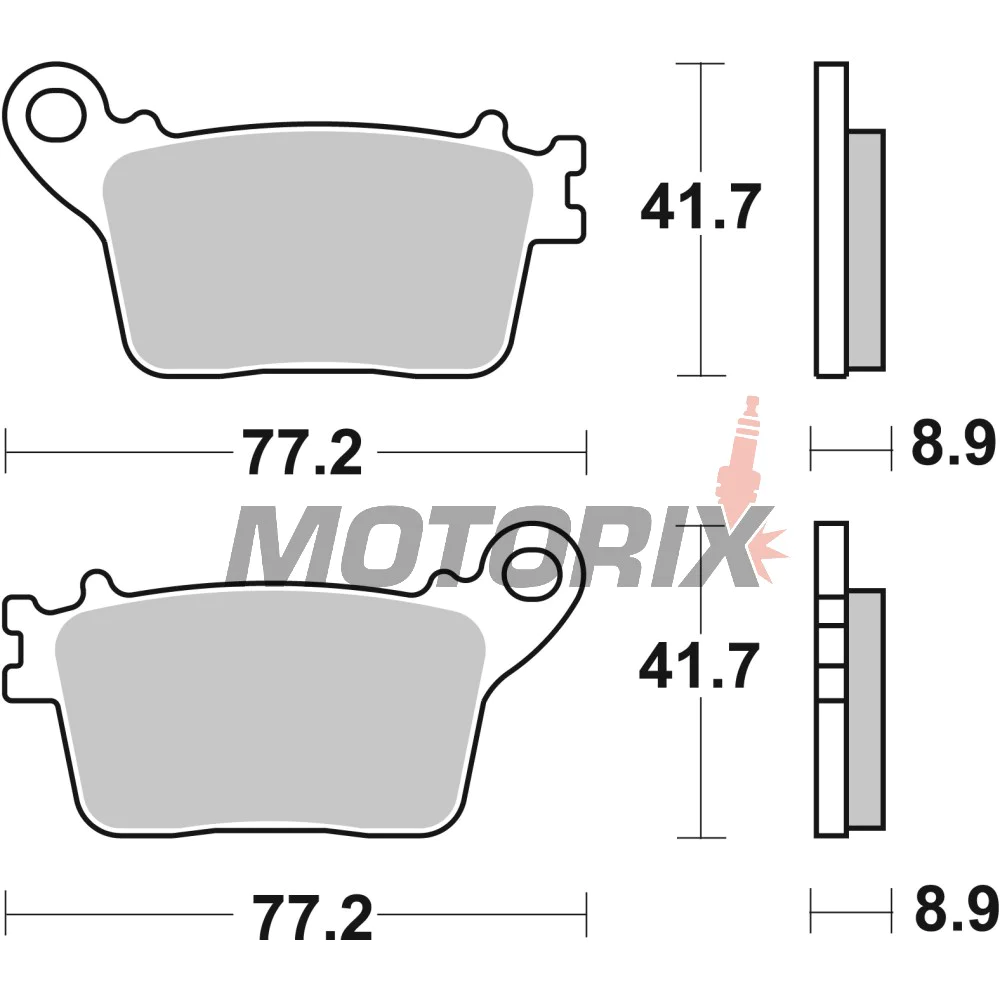 Brzdové destičky -BREMBO- 07HO59SP, Honda CBR 1000cc, Yamaha MT-10/YZF-R1 1000cc (2016‑2017)