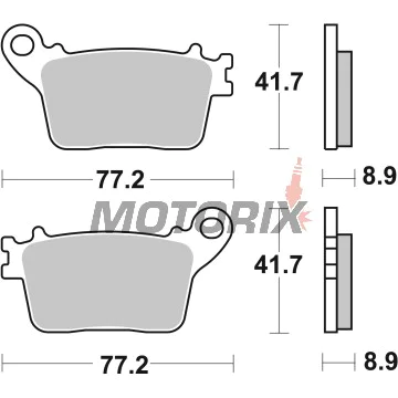 Brzdové destičky -BREMBO- 07HO59SP, Honda CBR 1000cc, Yamaha MT-10/YZF-R1 1000cc (2016‑2017)