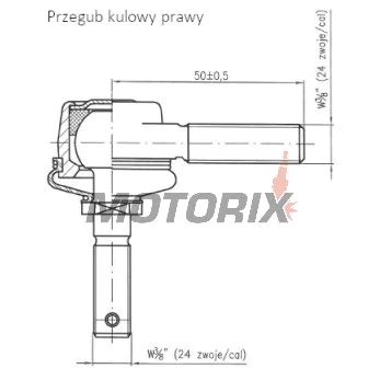 Vnější čep řízení -4 RIDE- Polaris Predator 500 2003-2006