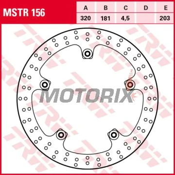 Brzdový kotouč -TRW- MSTR156, 320mm, BMW F 800R, R 1200R/RS/RT LC, R nineT, S 1000XR (2014-2021)