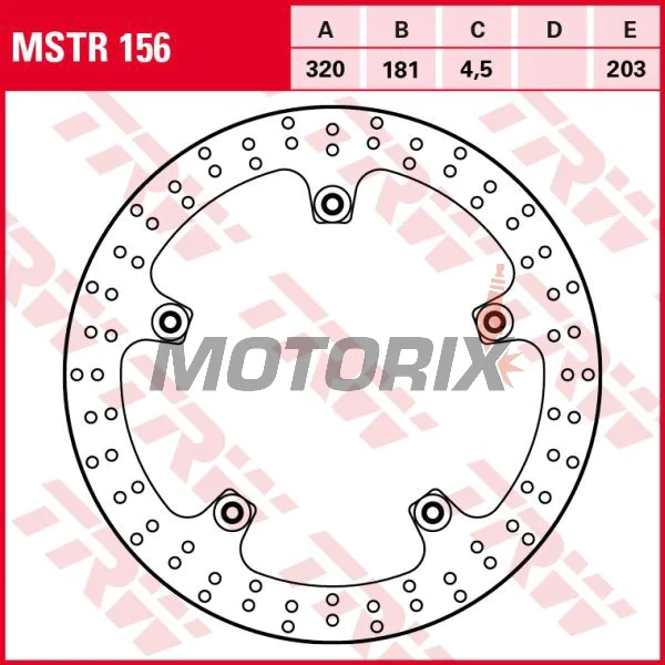 Brzdový kotouč -TRW- MSTR156, 320mm, BMW F 800R, R 1200R/RS/RT LC, R nineT, S 1000XR (2014-2021)