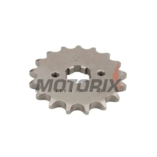 Přední pastorek -JT- JTF1264,17, 17 zubů, Derbi Senda 125 2006-2008, Honda CBF 125 2009-2015, CBR 125 2004-2017, CLR 125 1998-2003, XLR 125 1998-2002, XR 125 2003-2008, XR 150 2014