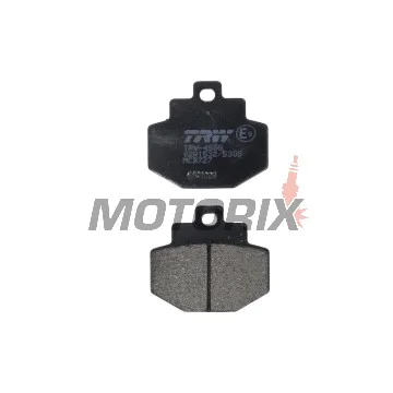 Brzdové destičky -TRW- MCB727, Benelli Adiva 125/150 (1999-2005), Gilera Runner 125/180/200 (2001-2013), Vespa/Piaggio DNA, GT, GTS, GTV, GTX, Hexagon, Granturismo 125/150/200/300 (2000-2016)