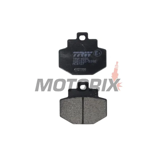 Brzdové destičky -TRW- MCB727, Benelli Adiva 125/150 (1999-2005), Gilera Runner 125/180/200 (2001-2013), Vespa/Piaggio DNA, GT, GTS, GTV, GTX, Hexagon, Granturismo 125/150/200/300 (2000-2016)