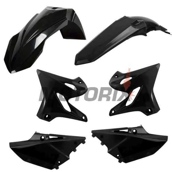 Sada plastů -POLISPORT- černé, YAMAHA YZ 125/250 2015-2021