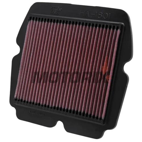 Vzduchový filtr -K&N- HA-1801, Honda GL 1800 Gold Wing/Goldwing ABS/Premium Audio/Audio Comfort/Navi/ABS/XM/Airbag, F6B/F6C Valkyrie, 2000-2015