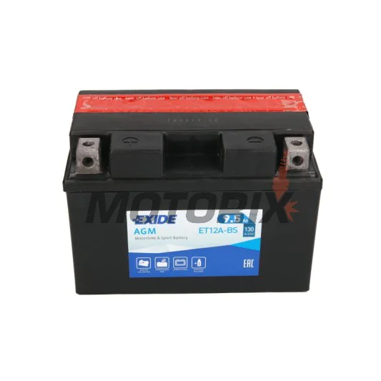 Akumulátor -EXIDE- YT12A-BS, 9.5Ah 12V