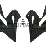 Přední boční plasty -POLISPORT- černé, YAMAHA YZ 125/250 2015-2021