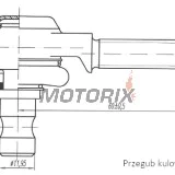 Vnější čep řízení -4 RIDE- Suzuki LT 250 1987-1998, Suzuki LT-F 250/300 1997-2002