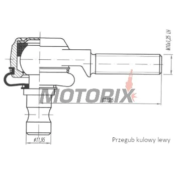 Vnější čep řízení -4 RIDE- Suzuki LT 250 1987-1998, Suzuki LT-F 250/300 1997-2002