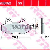 Brzdové destičky -TRW- MCB822SV, Honda CH125 Spacy, Hyosung Comet/GT/GV Aquila/RX/XRX/Karion, Kymco Pulsar 125 (1998-2010)