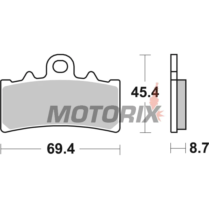 Brzdové destičky -BREMBO- 07GR18SA, BMW C400/310GS 2016-2022, Husqvarna Svart/Vitpilen401 2017-2022, KTM Adventure/Duke/RC125-390 2010-2022