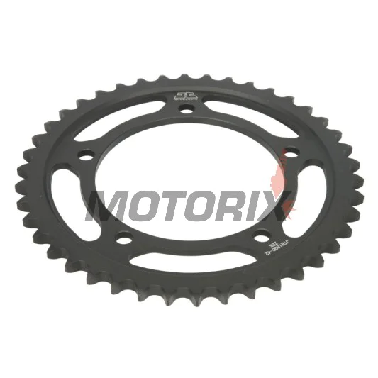 Zadní rozeta -JT- JTR1800,42ZBK, 42 zubů, černý zinek, ocelový, Suzuki GSF 1200 2006, GSF 1250 2007-2016, GSX 1250 2010-2017, GSX 1300 2007-2013, 2017, GSX 1340 2008-2016, GSX-R 1000 2001-2008, SV 1000 2003-2007, Triumph Daytona 955 2001-2002