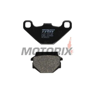 Brzdové destičky -TRW- MCB523, Aprilia RX 125, Tuareg 350/600, Husaberg FE600, MC350, Husqvarna TE350/510, WR240/250, CR125/250, Kawasaki GPZ305/500, KLR250/600/650, KLE250/500, KMX125/200, ZX-7R 750, KTM Duke 400, MX125/250/500/600, Suzuki GN125, TU125