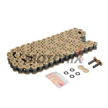 Řetěz -DID- 525VX3G&B-112, velikost 525, 112 článků, zesílený, zlatá/černá