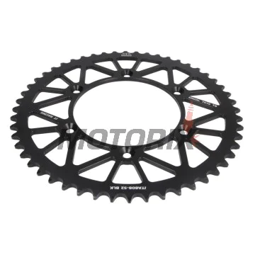 Zadní rozeta -JT- JTA808,52BLK, 52 zubů, černý, hliníkový, Kawasaki KLX 400 2003, Suzuki DR 350 1990-1999, DR-Z 250 2001-2007, DR-Z 400 2000-2017, RM 100 1979-1982, RM 125 1983-2012, RM 250 1987-2012, RM-X 250 1989-2001, RM-X 450 2010-2019