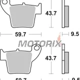 Brzdové destičky -BREMBO- 07HO48SD, Honda CR/CRF/XR/XRV/XL, Suzuki DR-Z/RM/RM-Z, Yamaha YZ/WR, Kawasaki KX/KDX/KLX, Gas Gas EC, Beta RR, Aprilia RXV/MXV, TM MX/SM 85