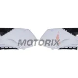 Zadní boční plasty -POLISPORT- černé/bílé, YAMAHA YZ 250/450 2018-2023