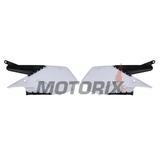 Zadní boční plasty -POLISPORT- černé/bílé, YAMAHA YZ 250/450 2018-2023