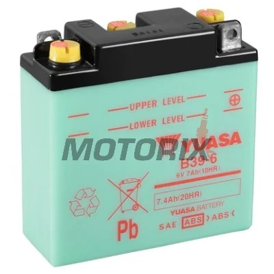 Akumulátor -YUASA- B39-6, 7Ah 6V