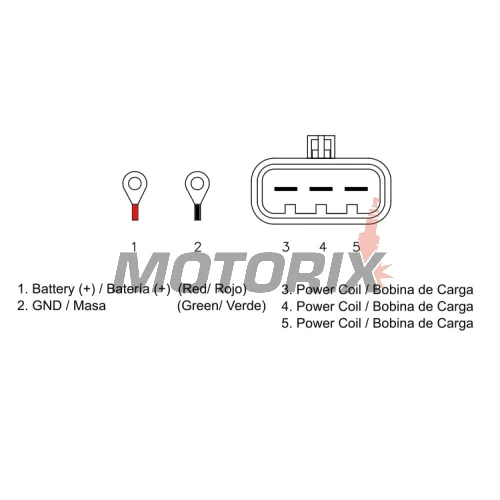 Regulátor dobíjení -DZE- regulátor dobíjení, 12V, 50A, POLARIS HAWKEYE, SPORTSMAN 325-570 2014-2020