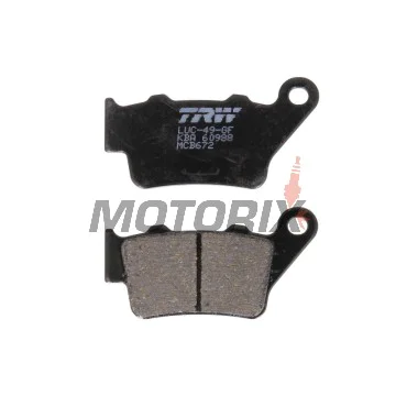 Brzdové destičky -TRW- MCB672, Alfer VR 250, Aprilia Pegaso 650, Husaberg FE/FS 450-650, Husqvarna CR/TE/WR 125-610, KTM EXC/LC4/Duke 250-690, Yamaha TT 600, WR 125 (1993-2022)