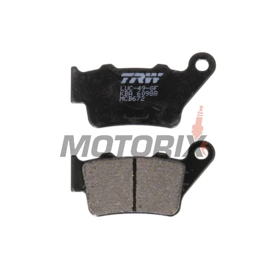 Brzdové destičky -TRW- MCB672, Alfer VR 250, Aprilia Pegaso 650, Husaberg FE/FS 450-650, Husqvarna CR/TE/WR 125-610, KTM EXC/LC4/Duke 250-690, Yamaha TT 600, WR 125 (1993-2022)